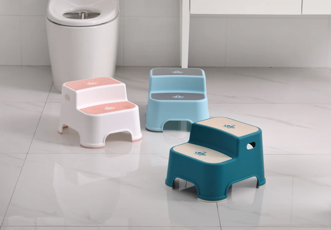 Custom Double Step Toilet Toddlers Baby Child Double Plastic Step Stool for Kids