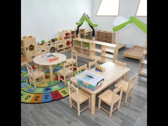 Möbel für Kindergärten, Möbel für Kindergartenklassen, moderne stapelbare Holzmöbel für Schüler, Kindermöbel für Vorschul- und Kindertagesstätten